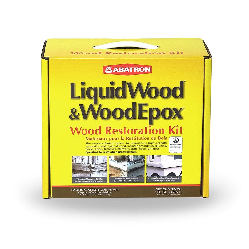 Abatron Wood Restoration Kit - 4 Quart - Includes LiquidWood Epoxy Resin Wood Hardener and WoodEpox Wood FIller - Image 2